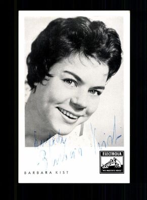 Barbara Kist Electrola Autogrammkarte Original Signiert # BC 208195