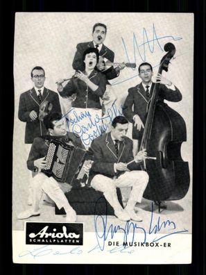 Die Musikbox-er Autogrammkarte Original Signiert # BC 207539