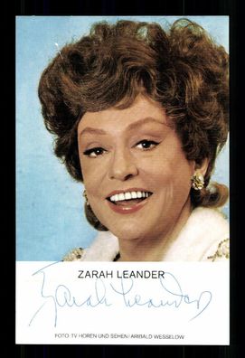 Zarah Leander Autogrammkarte Original Signiert # BC 207541