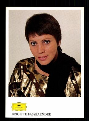 Brigitte Fassbaender Autogrammkarte ohne Unterschrift # BC 207647