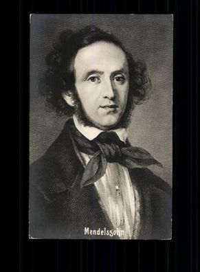 Felix Mendelssohn Autogrammkarte ohne Unterschrift # BC 207678