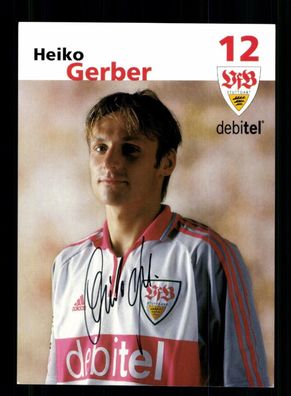 Heiko Gerber Autogrammkarte VfB Stuttgart 2001-02 Original Signiert
