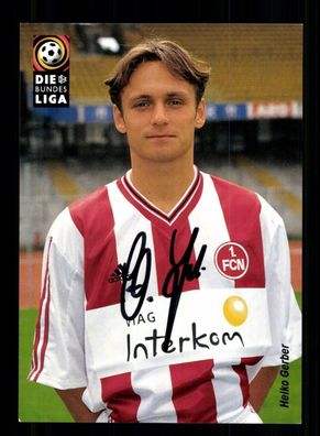 Heiko Gerber Autogrammkarte 1 FC Nürnberg 1998-99 Original Signiert