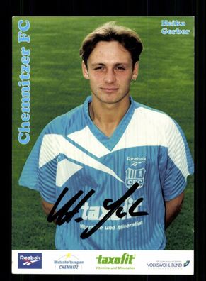 Heiko Gerber Autogrammkarte Chemnitzer FC 1995-96 Original Signiert