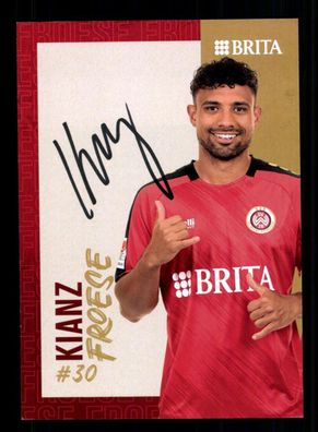 Kianz Froese Autogrammkarte SV Wehen Wiesbaden 2023-24 Orig. Signiert
