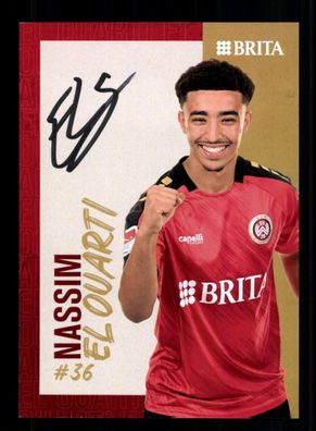 Nassim El Ouarti Autogrammkarte SV Wehen Wiesbaden 2023-24 Original Signiert