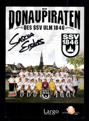 Sascha Endres Autogrammkarte SSV Ulm 1846 2009-10 Original Signiert