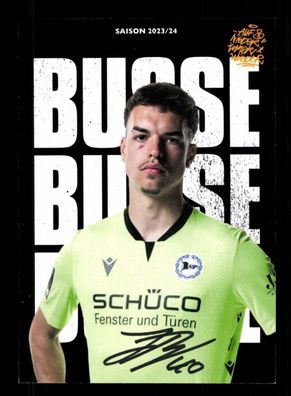 Jonah Busse Autogrammkarte Arminia Bielefeld 2023-24 Original Signiert