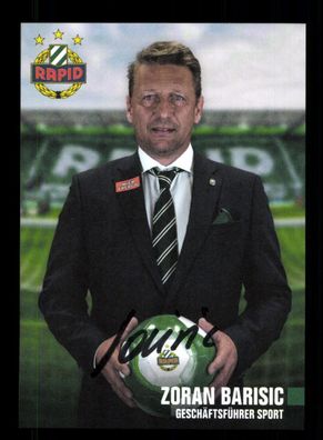 Zoran Barisic Autogrammkarte Rapid Wien 2022-23 Original Signiert