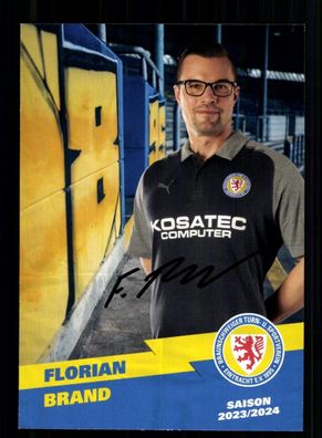 Florian Brand Autogrammkarte Eintracht Braunschweig 2023-24 Original