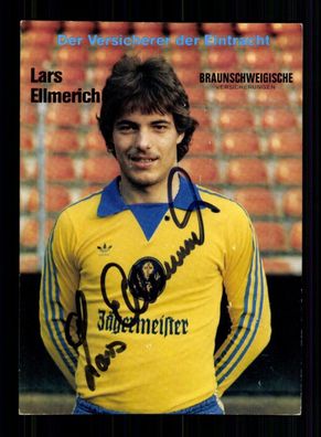 Lars Ellmerich Autogrammkarte Eintracht Braunschweig 1981-82 Original Signiert