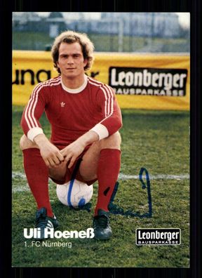 Uli Hoeneß Autogrammkarte 1 FC Nürnberg 1978-79 Original Signiert