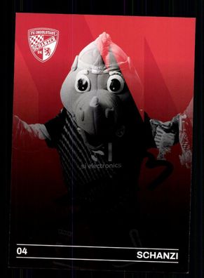 Schanzi Autogrammkarte FC Ingolstadt 2023-24 Original Signiert