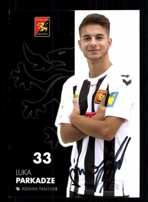 Lukas Parkadze Autogrammkarte FC Admira Wacker Mödling 2023-24 Original Signiert
