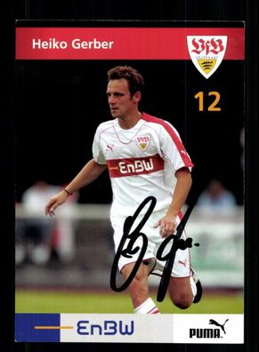 Heiko Gerber Autogrammkarte VfB Stuttgart 2005-06 Original Signiert