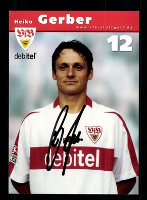 Heiko Gerber Autogrammkarte VfB Stuttgart 2002-03 Original Signiert