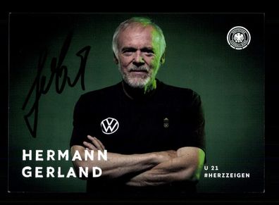 Hermann Gerland DFB Autogrammkarte U 21 2023 Original Signiert