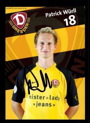 Patrick Würll Autogrammkarte Dynamo Dresden 2006-07 Original Signiert
