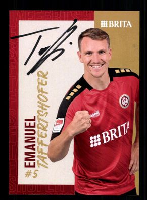 Emanuel Taffertshofer Autogrammkarte SV Wehen Wiesbaden 2023-24 Orig. Signiert