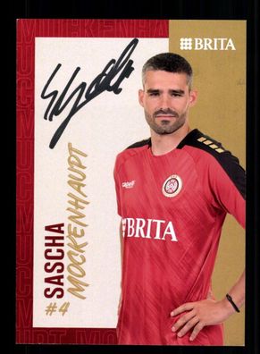 Sascha Mockenhaupt Autogrammkarte SV Wehen Wiesbaden 2023-24 Original Signiert