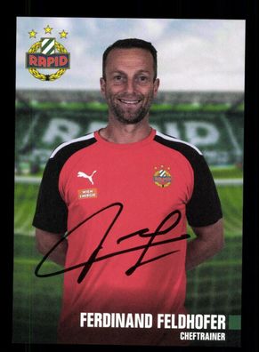 Ferdinand Feldhofer Autogrammkarte Rapid Wien 2022-23 Original Signiert