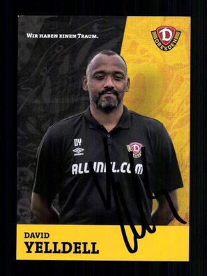 David Yelldell Autogrammkarte Dynamo Dresden 1. Karte 2023-24 Original Signiert