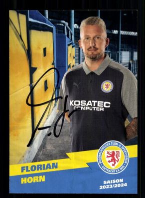 Florian Horn Autogrammkarte Eintracht Braunschweig 2023-24 Original