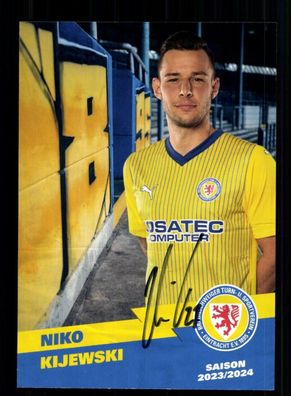 Niko Kijewski Autogrammkarte Eintracht Braunschweig 2023-24 Original