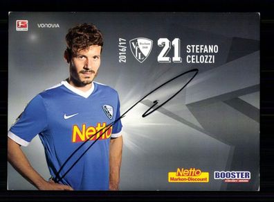 Stefano Celozzi Autogrammkarte VfL Bochum 2016-17 Original Signiert