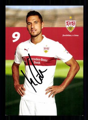 Marco Grüttner Autogrammkarte VfB Stuttgart 2014-15 Original Signiert