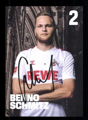 Benno Schmitz Autogrammkarte 1 FC Köln 2023-24 Original Signiert
