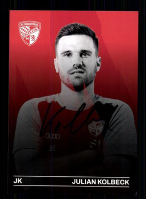 Julian Kolbeck Autogrammkarte FC Ingolstadt 2023-24 Original Signiert