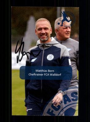 Matthias Born Autogrammkarte FC Astoria Walldorf 2023-24 Original Signiert