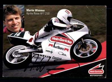 Martin Wimmer Autogrammkarte Original Signiert Motorsport