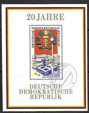 DDR gestempelt Block 28
