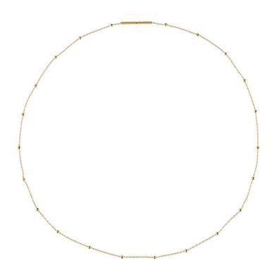 Ernstes Design Halskette AK37 Edelstahl vergoldet - Länge: 45