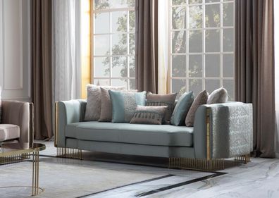 Turkis Couch Dreisitzer Couchen Möbel Sofa Elegante Villen Einrichtung