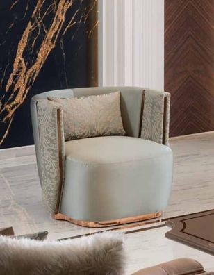 Luxus Hotel Lounge Club Sessel Turkis Klassischer Einsitzer Sessel Möbel