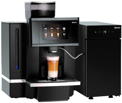 Bartscher Kaffeevollautomat KV1 Comfort inklusive Milchkühlschrank 8 Liter black