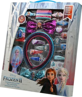 Joy Toy Disney Frozen 2 / Die Eiskönigin 2 - Set - 34 teilig - mit Schmuck und Haars