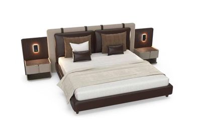 Luxus Schlafzimmer Nachttisch Betten Bett 3tlg. Komplett Set Design Einrichtung