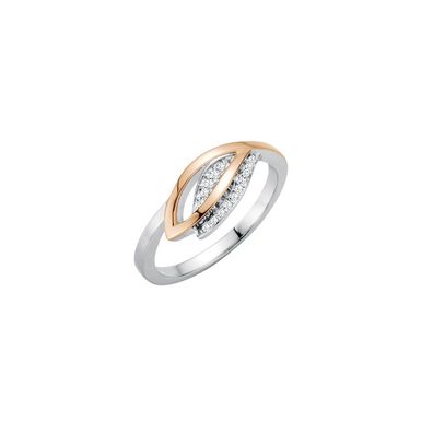 Tétino Ring 96903/01 Sterling Silber, rosé vergoldet, Zirkonia - Größe: 54