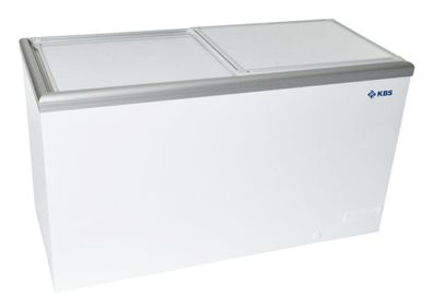 KBS Kühltruhe weiß AL60 umschaltbar auf Tiefkühltruhe zwei Alu-Schiebedeckel