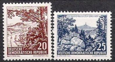 DDR Nr.815/16 * * Landschaften (I) 1961, postfrisch