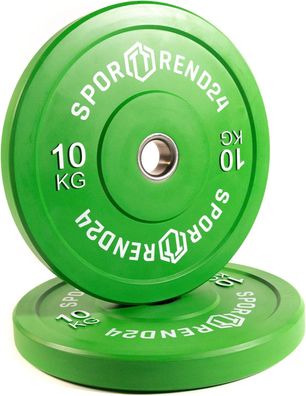 Sporttrend 24 - Bumper Plate 2 x 10kg | Hantelscheibe Gewichtsscheibe Gewichtscheibe