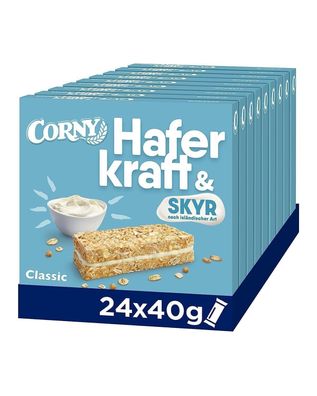 Haferriegel Corny Haferkraft Skyr Classic ohne Zuckerzusatz NEU 7x 120g