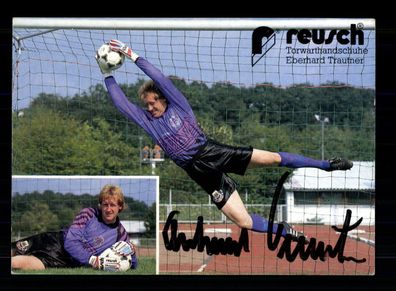 Eberhard Trautner VFB Stuttgart Reusch Werbe Karte Original Signiert + A 229184