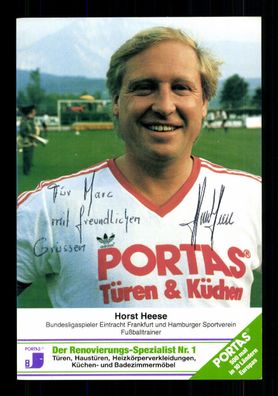Horst Heese Autogrammkarte Eintracht Frankfurt Original Signiert + G 39085