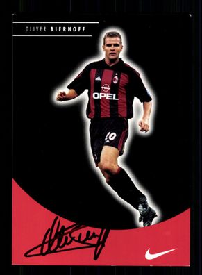 Oliver Bierhoff Autogrammkarte AC Mailand Original Signiert + A 229388