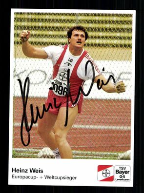Heinz Weis Autogrammkarte Original Signiert Leichtathletik + A 229528